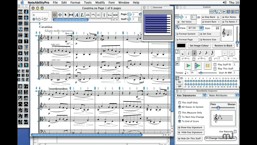 Mac os x music notation software